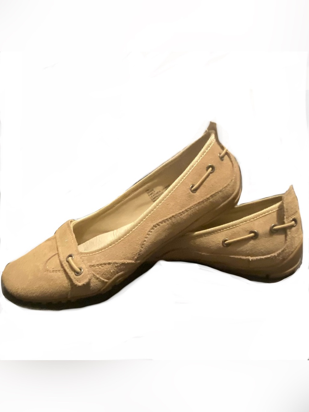 Jessica Simpson Beige Suede Women's Loafers - Classic Slip-On Flats
